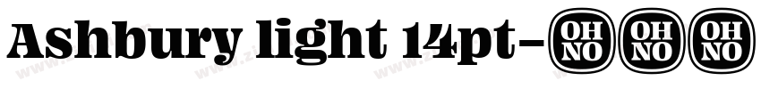 Ashbury light 14pt字体转换